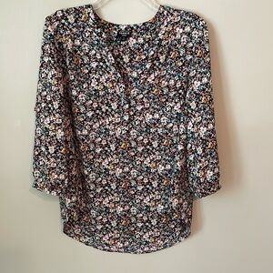 Torrid Harper Studio Crepe De Chine 3/4 Sleeve Blouse